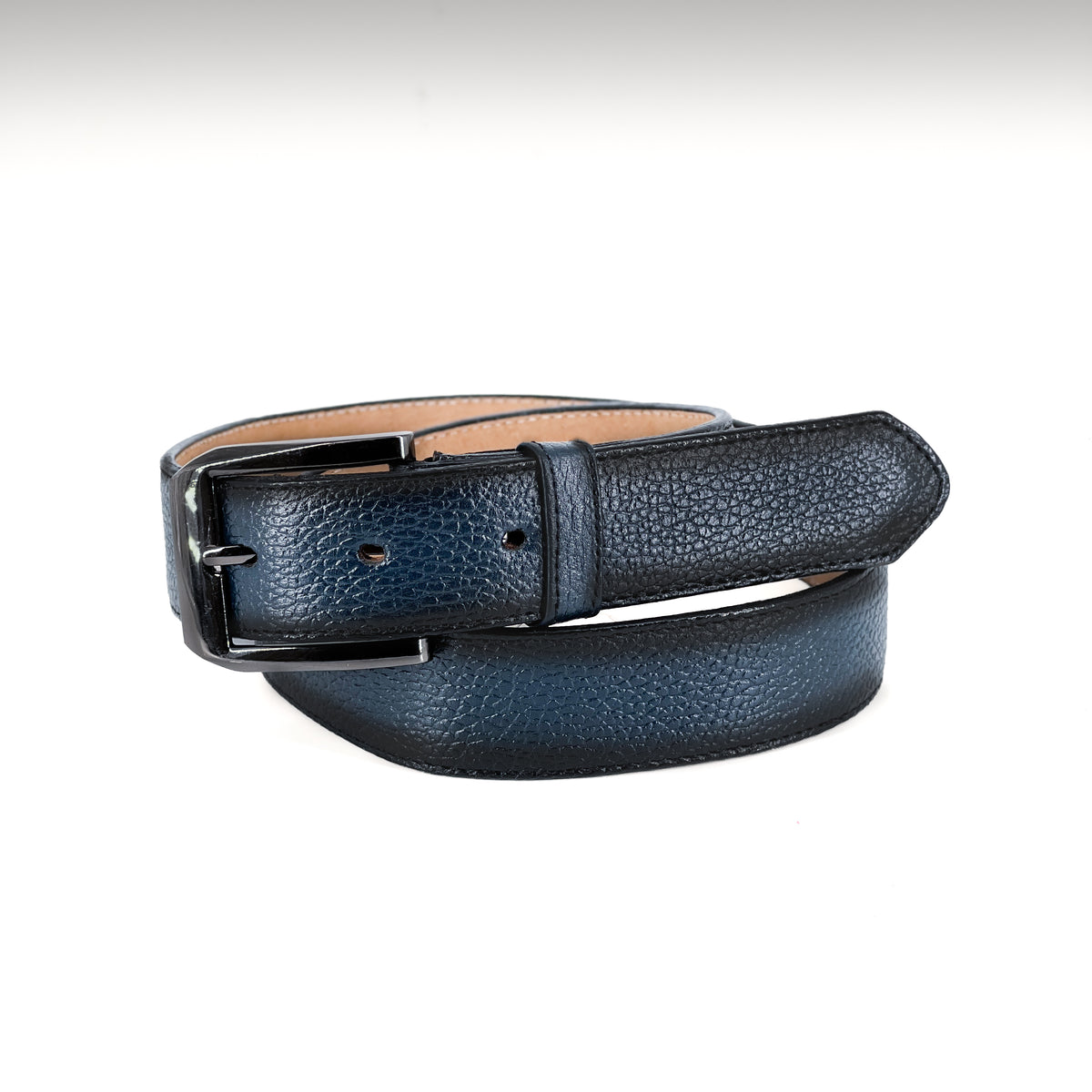 Cinturón grain azul